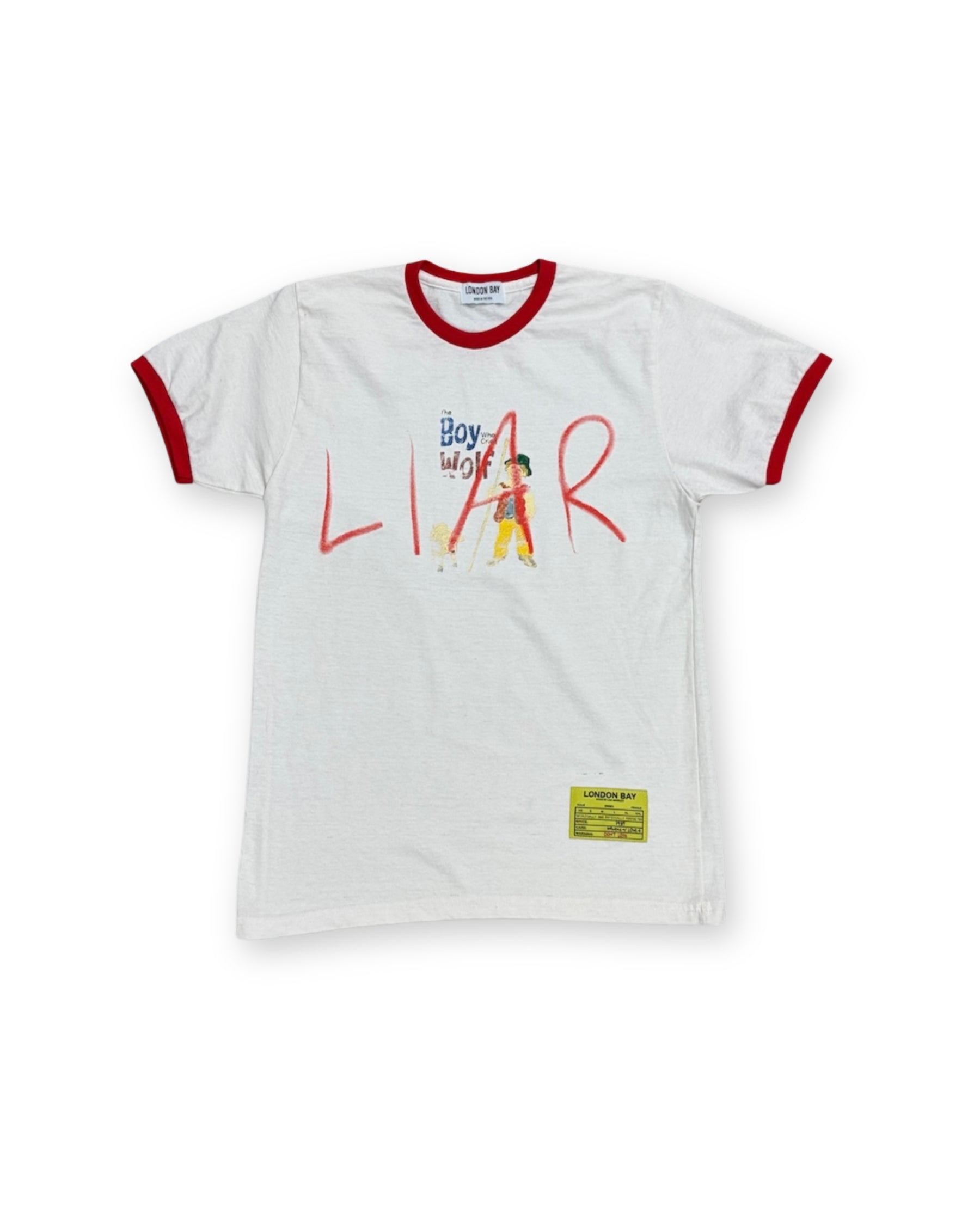 LIAR RINGER TEE - White