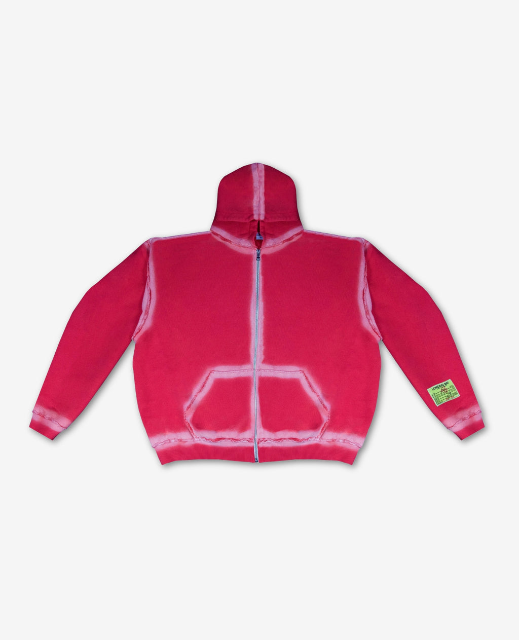 Outline zip up "Vermilion”