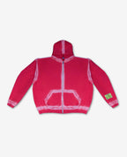 Outline zip up "Vermilion”