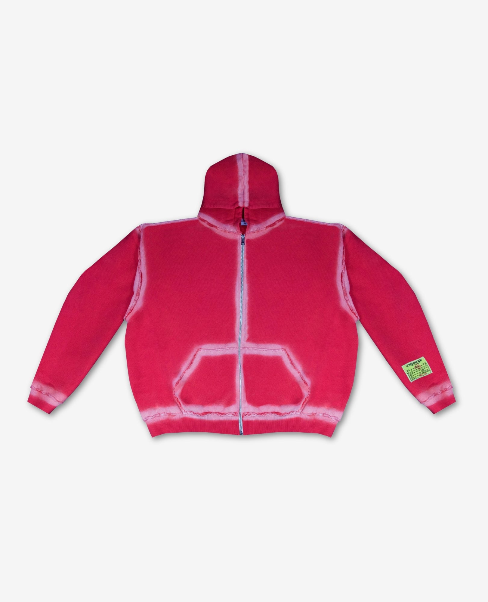 Outline zip up "Vermilion”