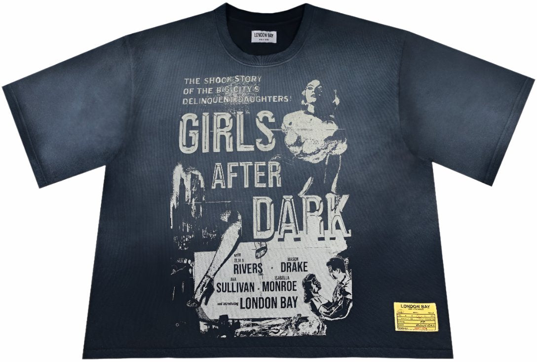 Girls After Dark crop tee