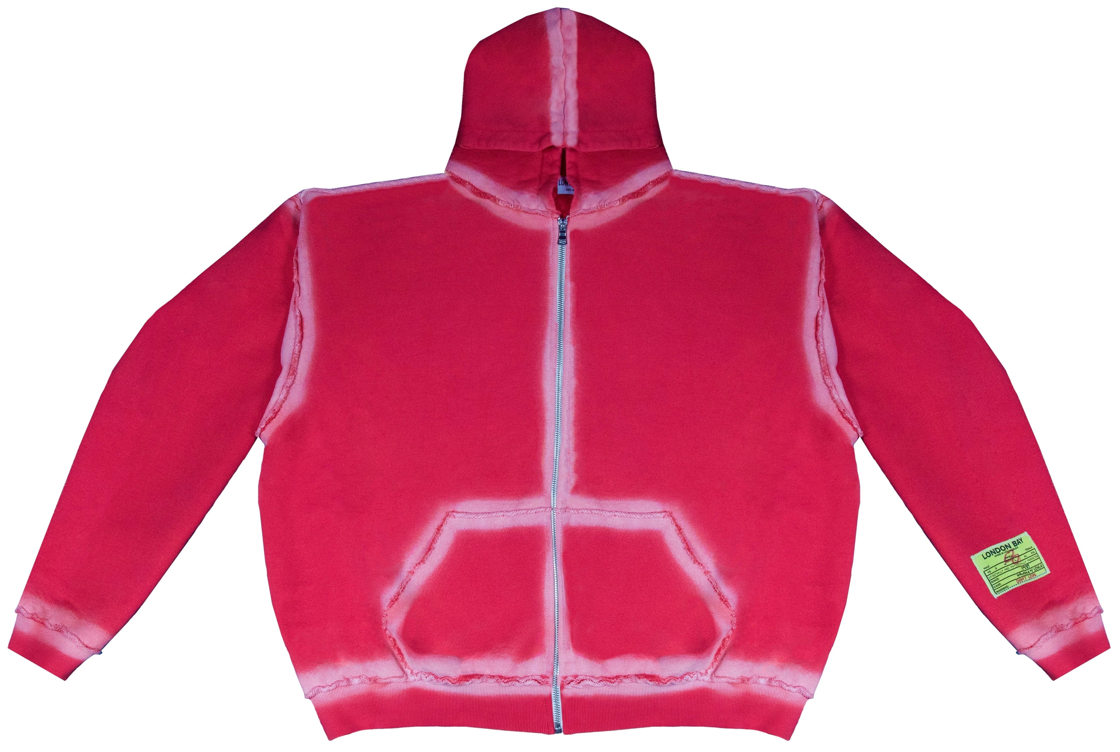 Outline zip up "Vermilion”
