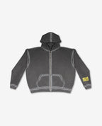 Outline zip up "Ash"