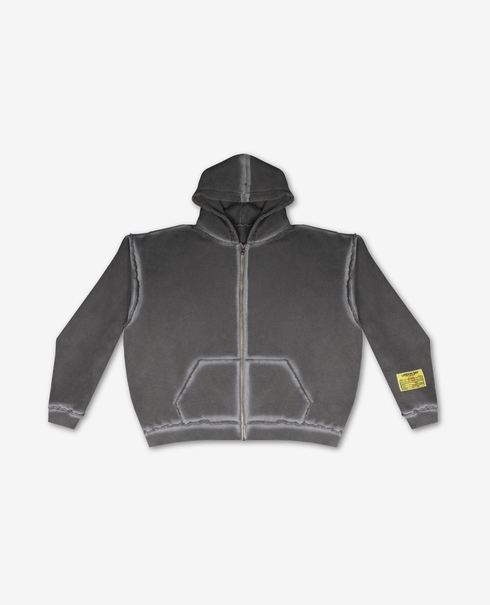 Outline zip up "Ash"