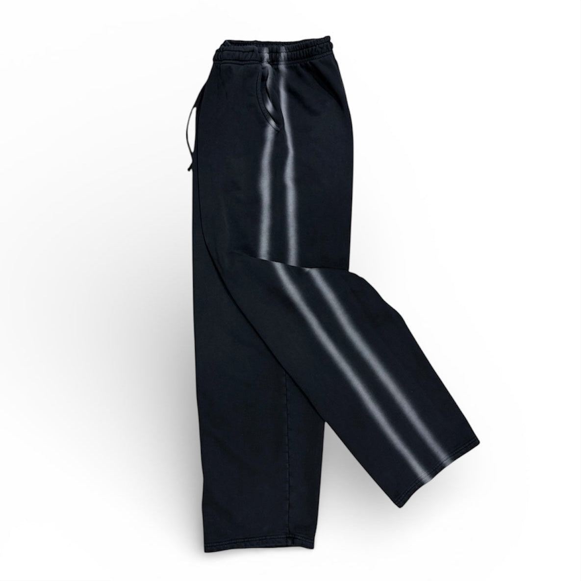 VINTAGE STRIPE JOGGER - BLACK
