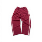 VINTAGE STRIPE JOGGER - BURGUNDY