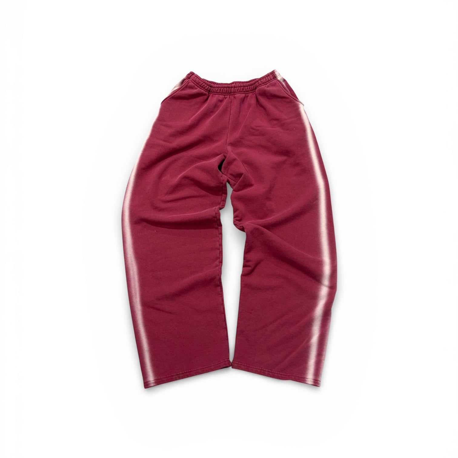VINTAGE STRIPE JOGGER - BURGUNDY